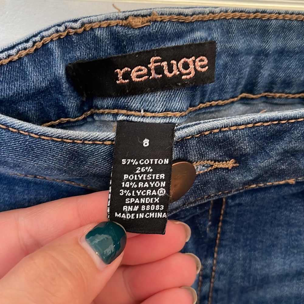 Ripped Denim High Rise Skinny Jeans - Picture 3 of 4